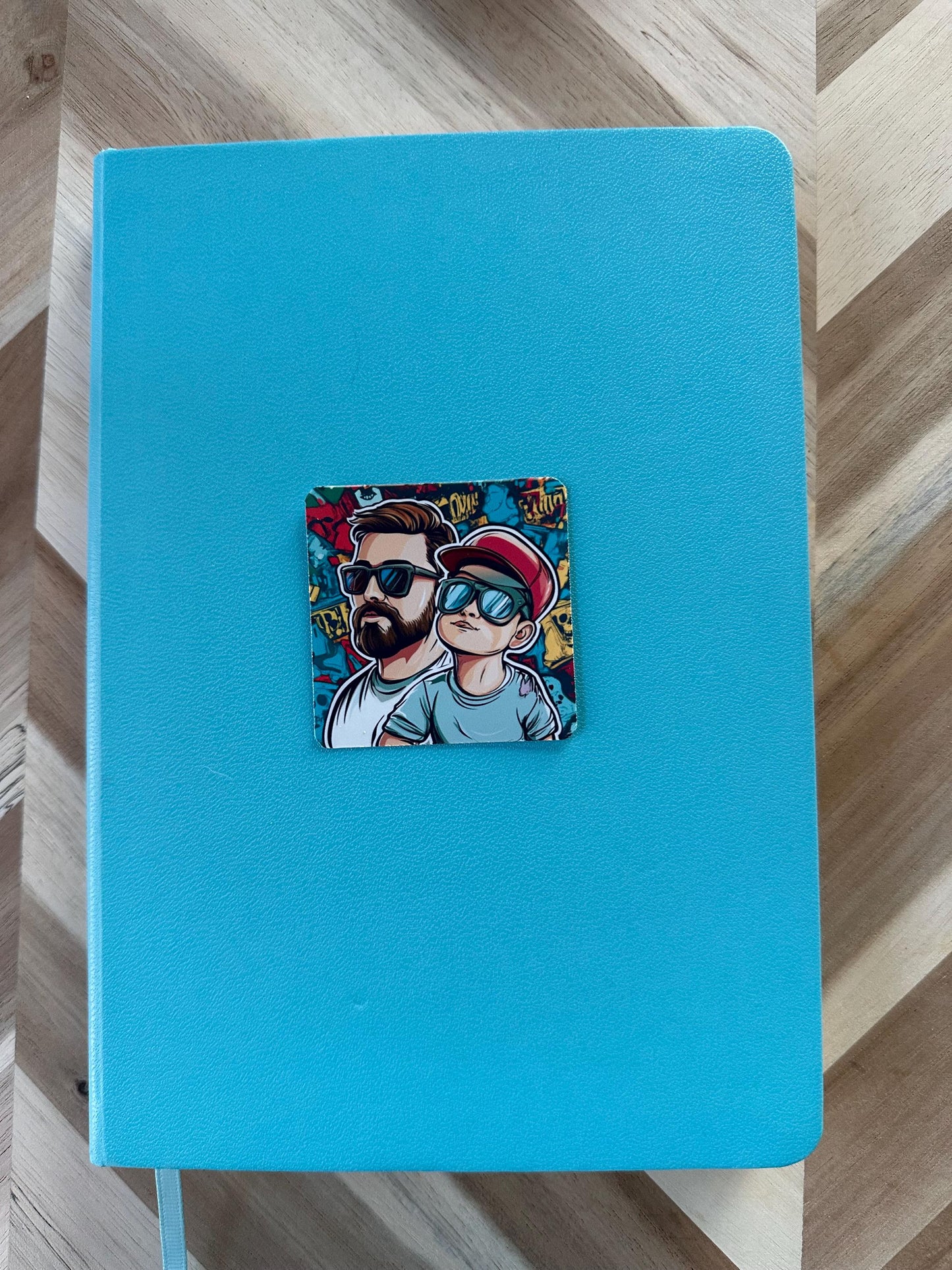 Cool Dad & Son Graffiti Style Sticker | Hip Hop Father Child Decal | Street Art Family Gift | Urban Dad Sticker | Father's Day Present