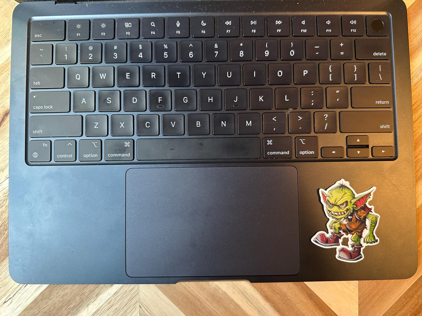 Green Gremlin Vinyl Sticker | Fantasy Creature Decal | Monster Art | Waterproof Laptop Sticker
