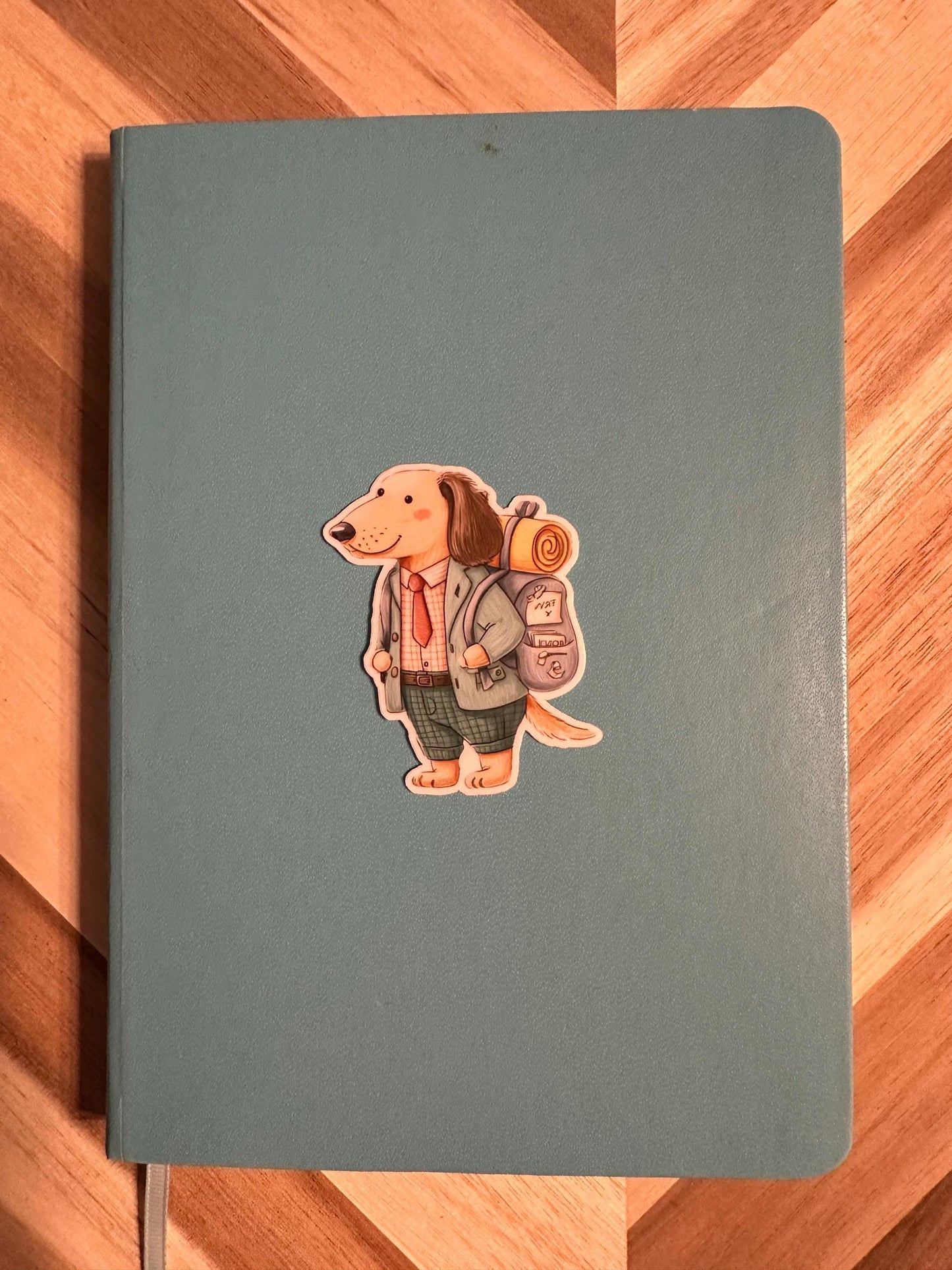 Cute Cocker Spaniel Adventurer Sticker - Wholesome Hiking Dog Decal