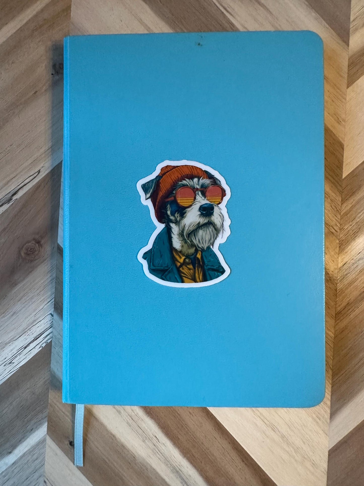 Cool Dog with Sunglasses Sticker - Retro Vintage Style Pet Decal