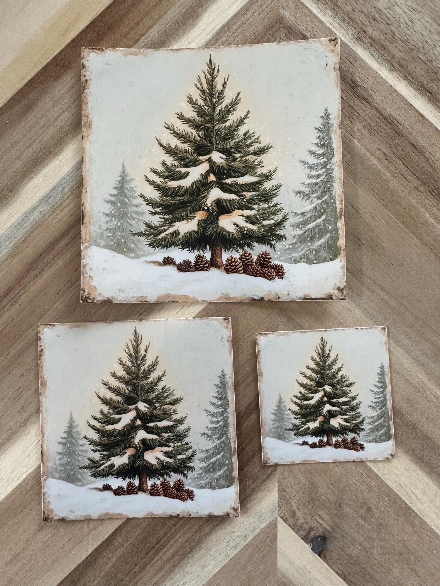 Winter Holiday Magic, Christmas, Festive Santa & Snowflakes