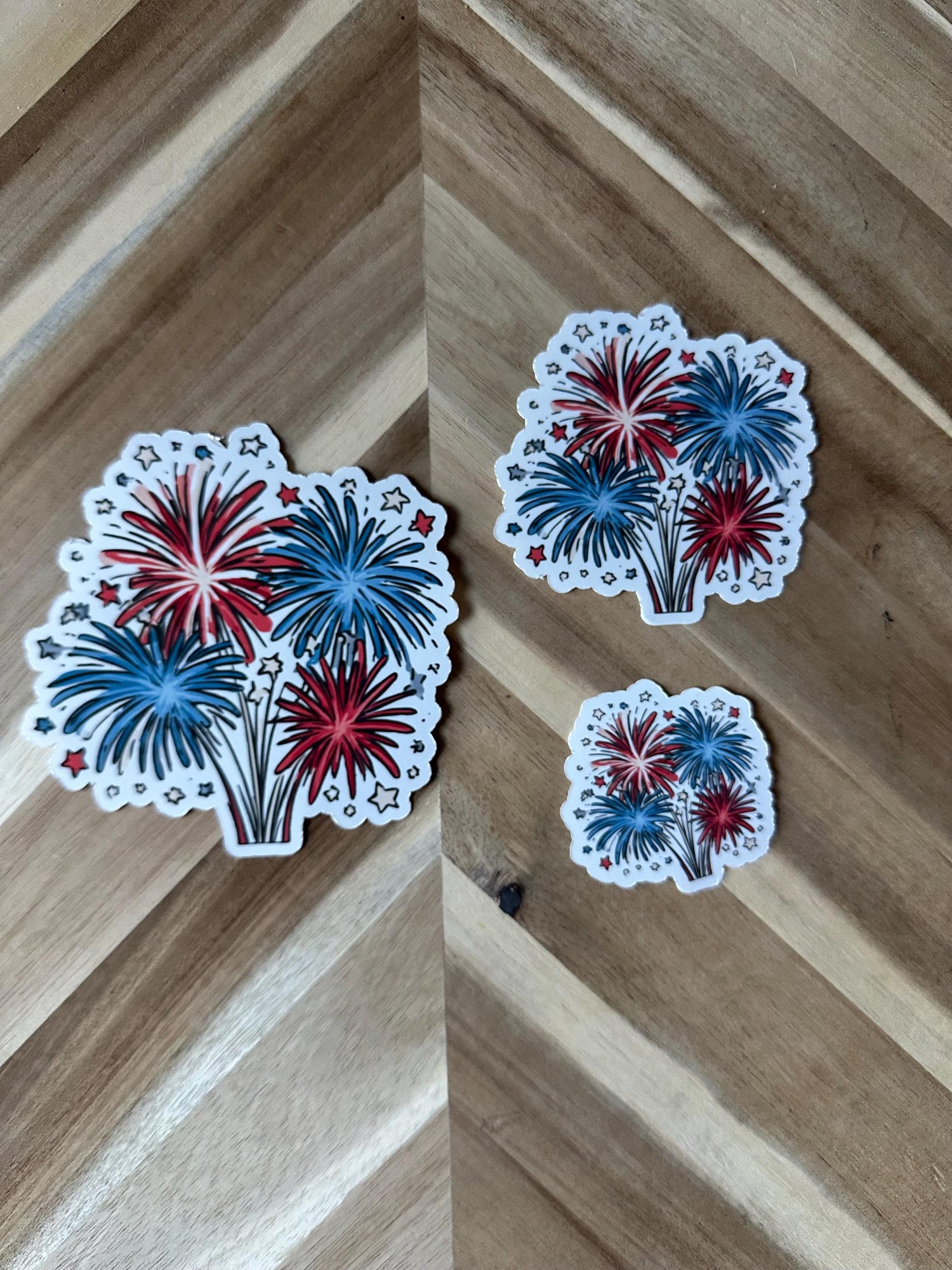 Independence Day 4th of July Stickers - Patriotic American Flag Decals