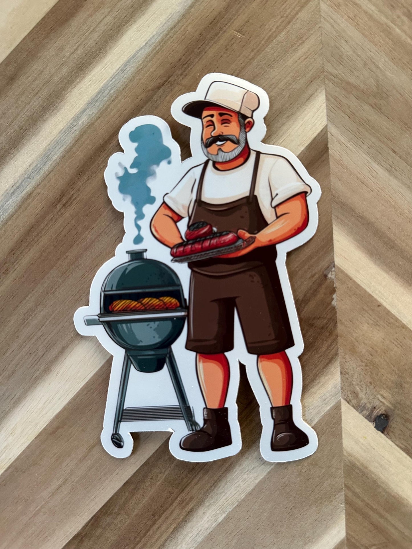Premium BBQ Dad Sticker | Perfect Father's Day Gift for Grill Master Dads! | Grill Dad Sticker | Outdoor Cooking | Grill Lovers