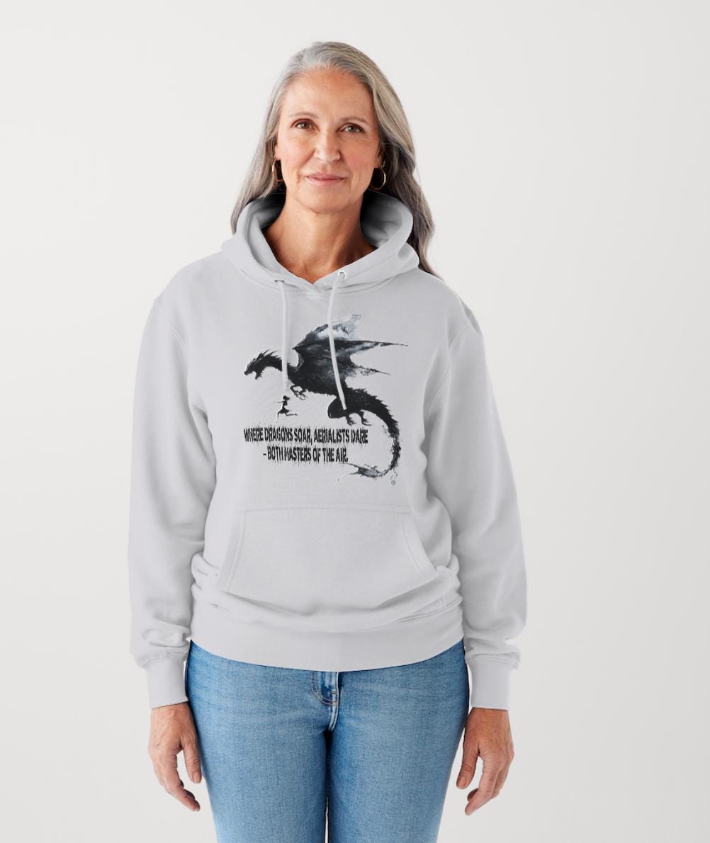 Magical Aerialist Dragon Rider T-Shirt - Fantasy Apparel