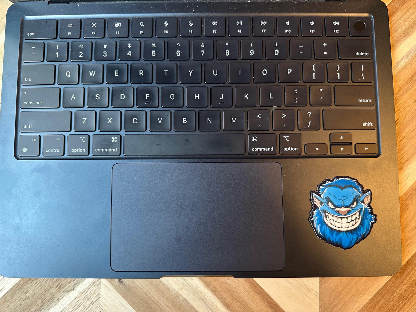 Blue Monster Vinyl Stickers | Waterproof Decals | Car Laptop Phone Gaming Decoration | Blue Beast Character
