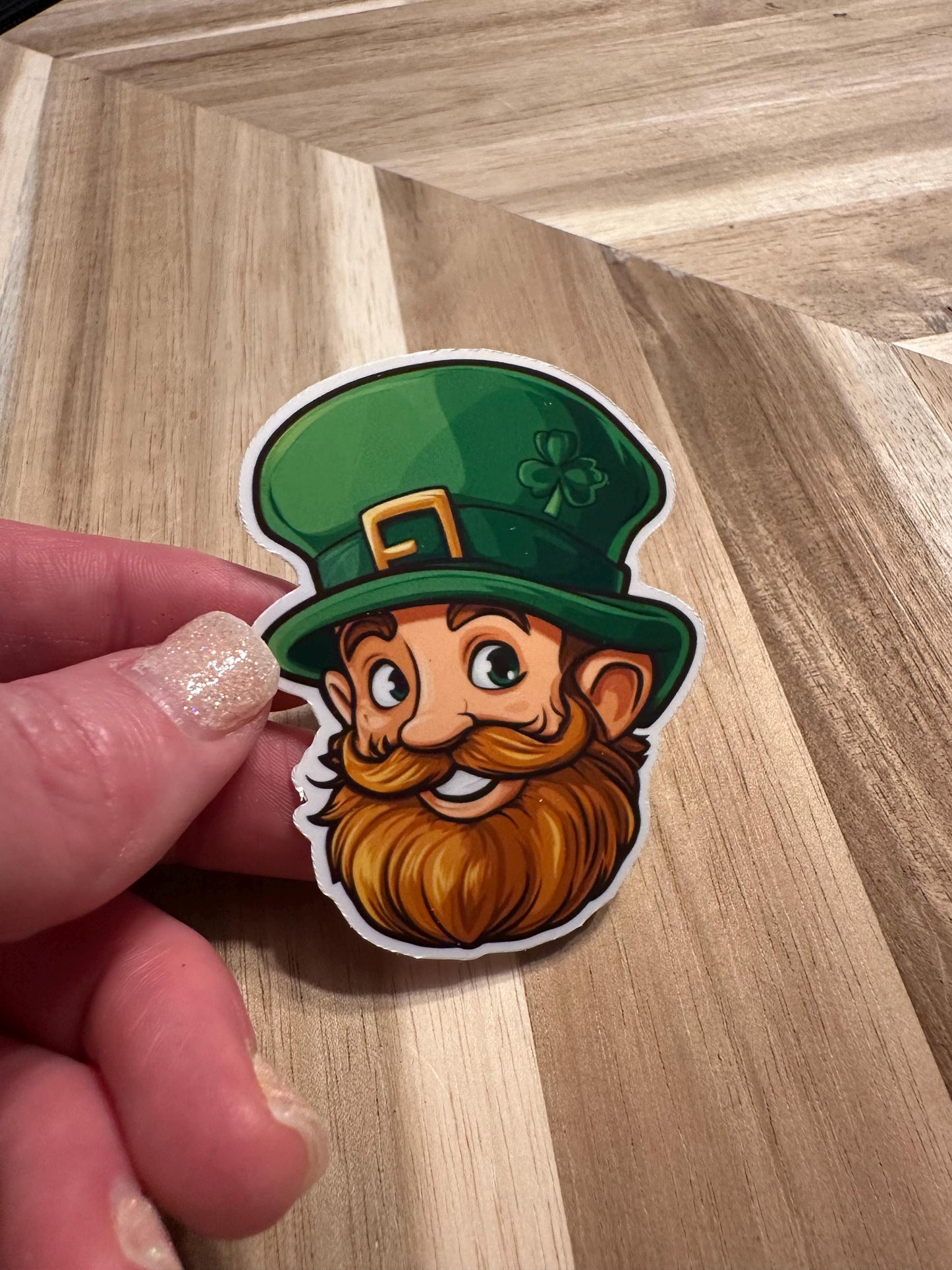 Irish Leprechaun Sticker: St. Patrick's Day Vinyl Decal
