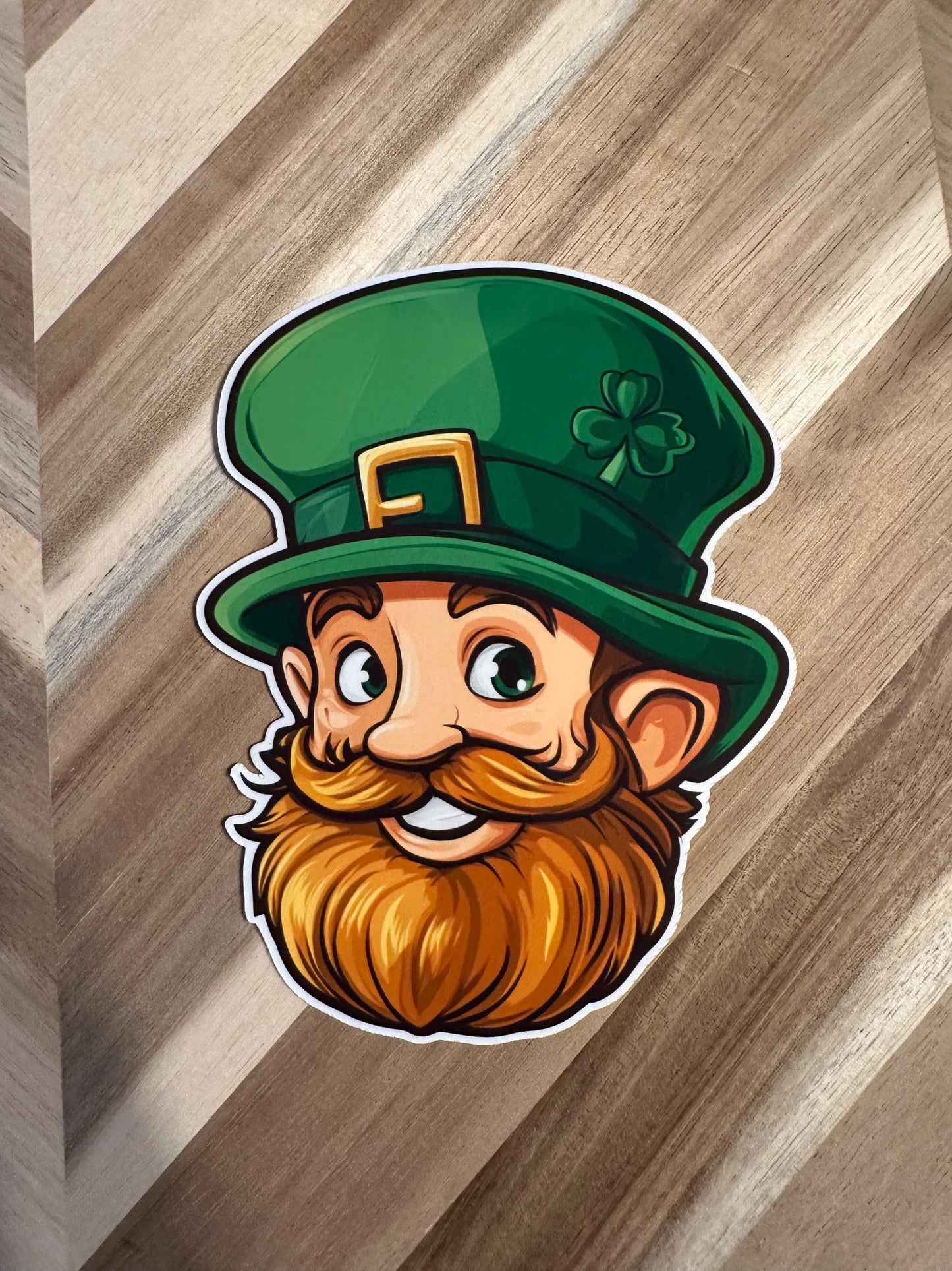 Irish Leprechaun Sticker: St. Patrick's Day Vinyl Decal