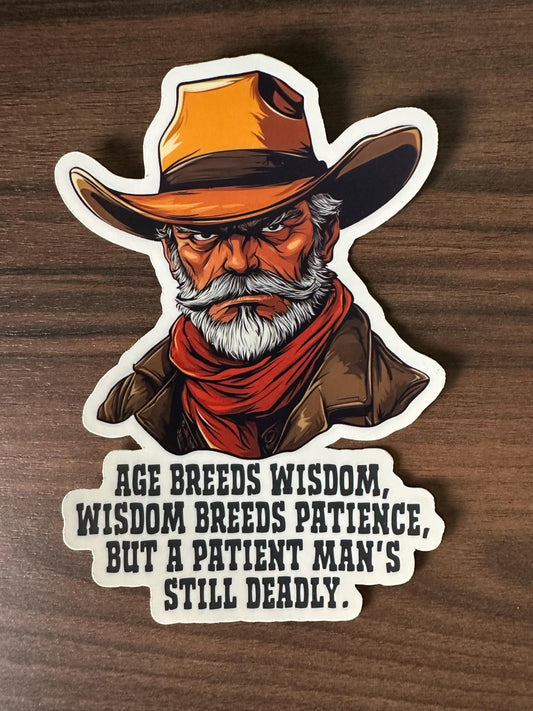 Old West Wisdom Sticker