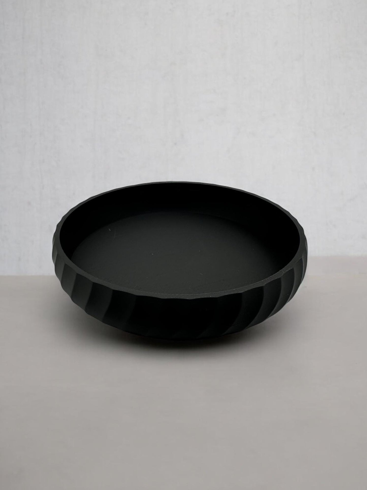 3D Printed Fluted Bowl - Minimalist Scandinavian Home Decor