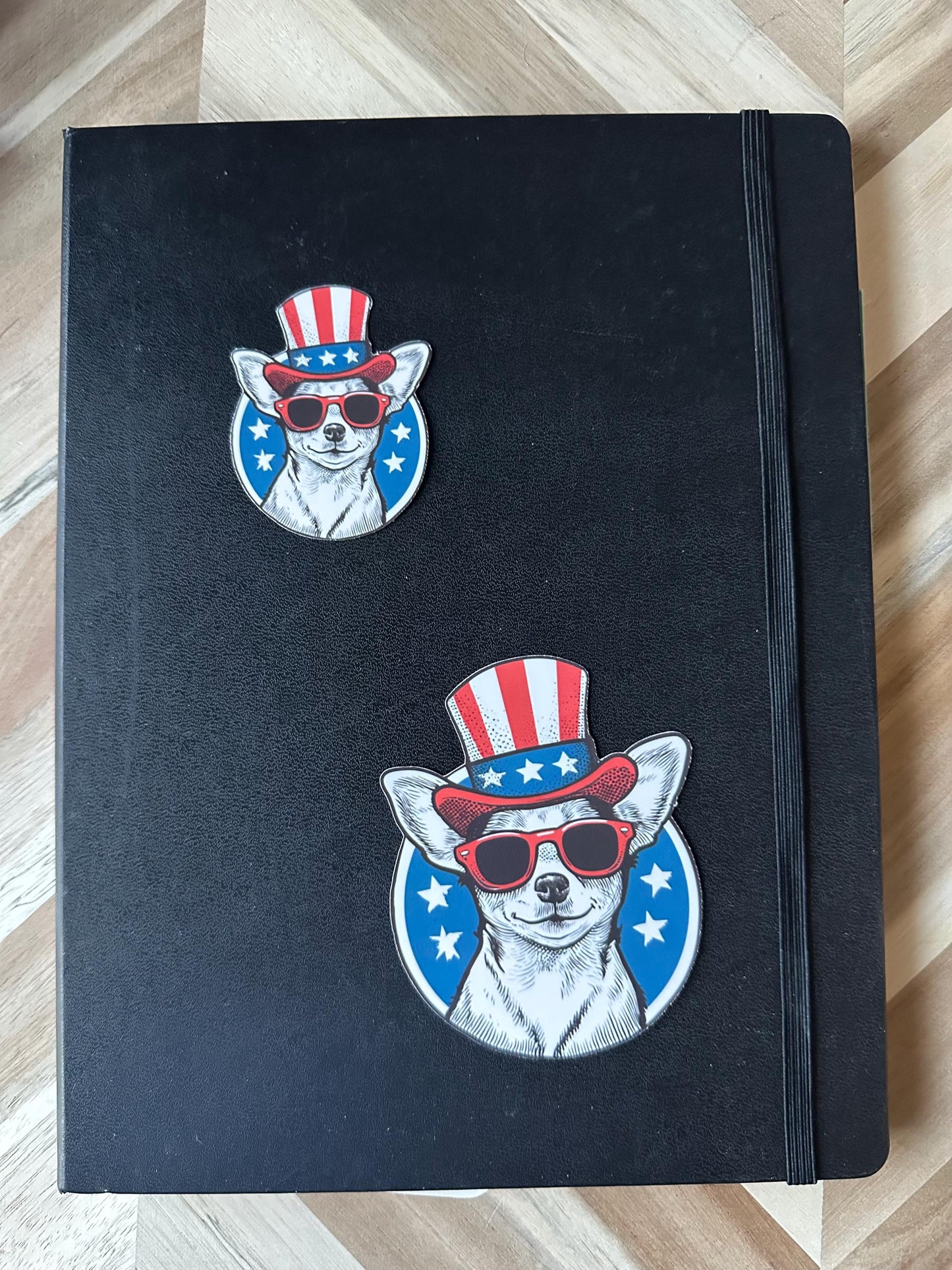 Uncle Sam Corgi Sticker: Patriotic Dog Decal - 4th of July
