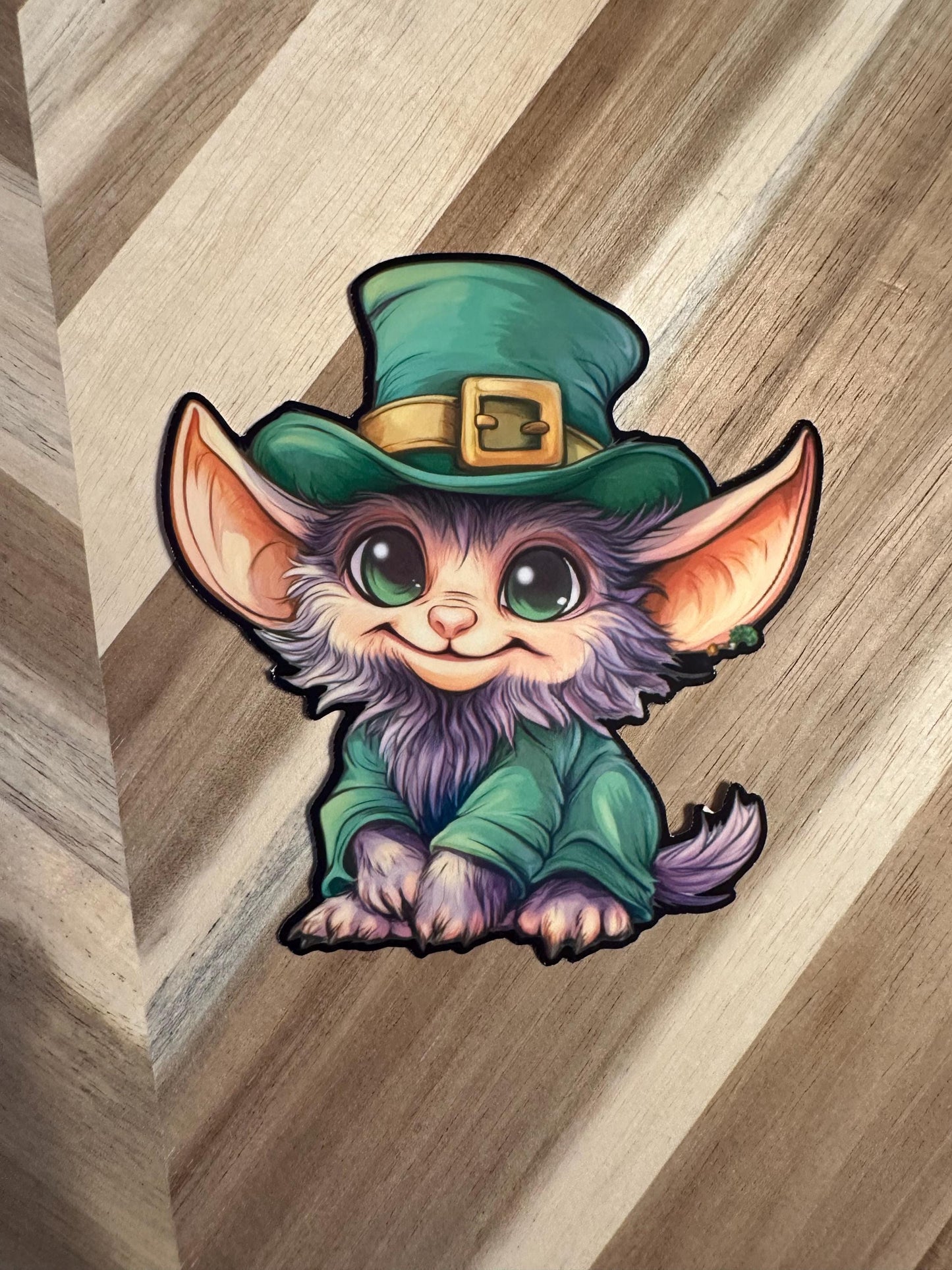 St. Patrick's Day Leprechaun Sticker | Cute Fantasy Creature Vinyl Decal | Irish Folklore Art | Kawaii Magical Character