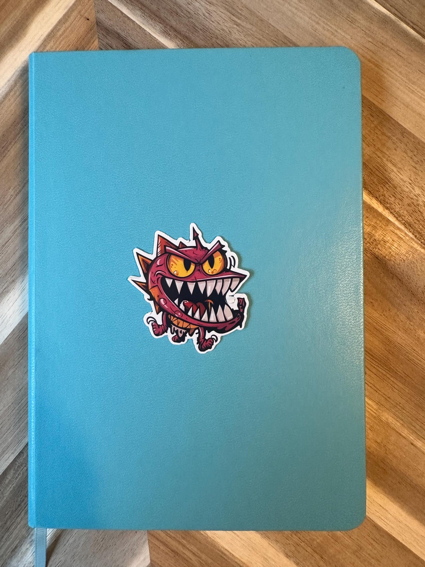 Red Mimic Monster Vinyl Sticker: D&D Gaming Decal