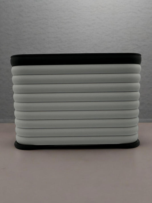 Modern 3D Printed Three-Tier Storage Box - Minimalist Desk Organizer
