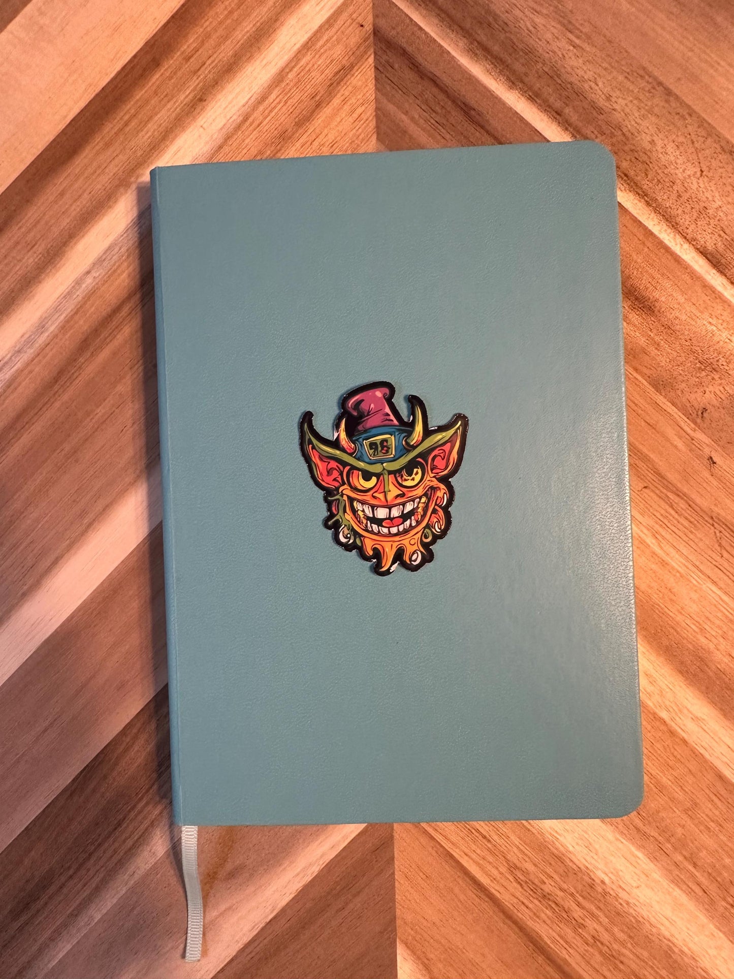 Psychedelic Monster Vinyl Sticker: Halloween Horror Art Decal