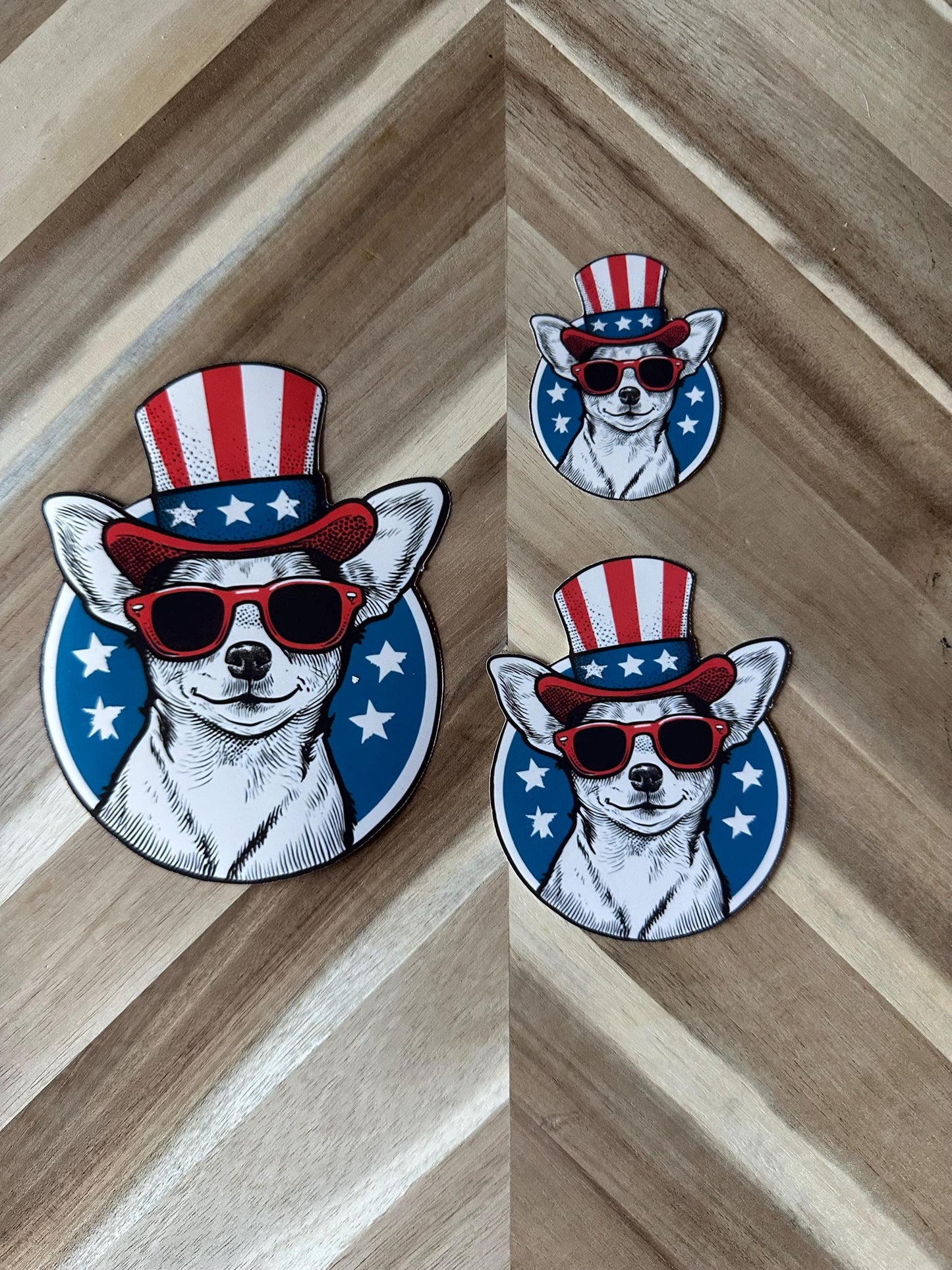 Uncle Sam Corgi Sticker: Patriotic Dog Decal - 4th of July
