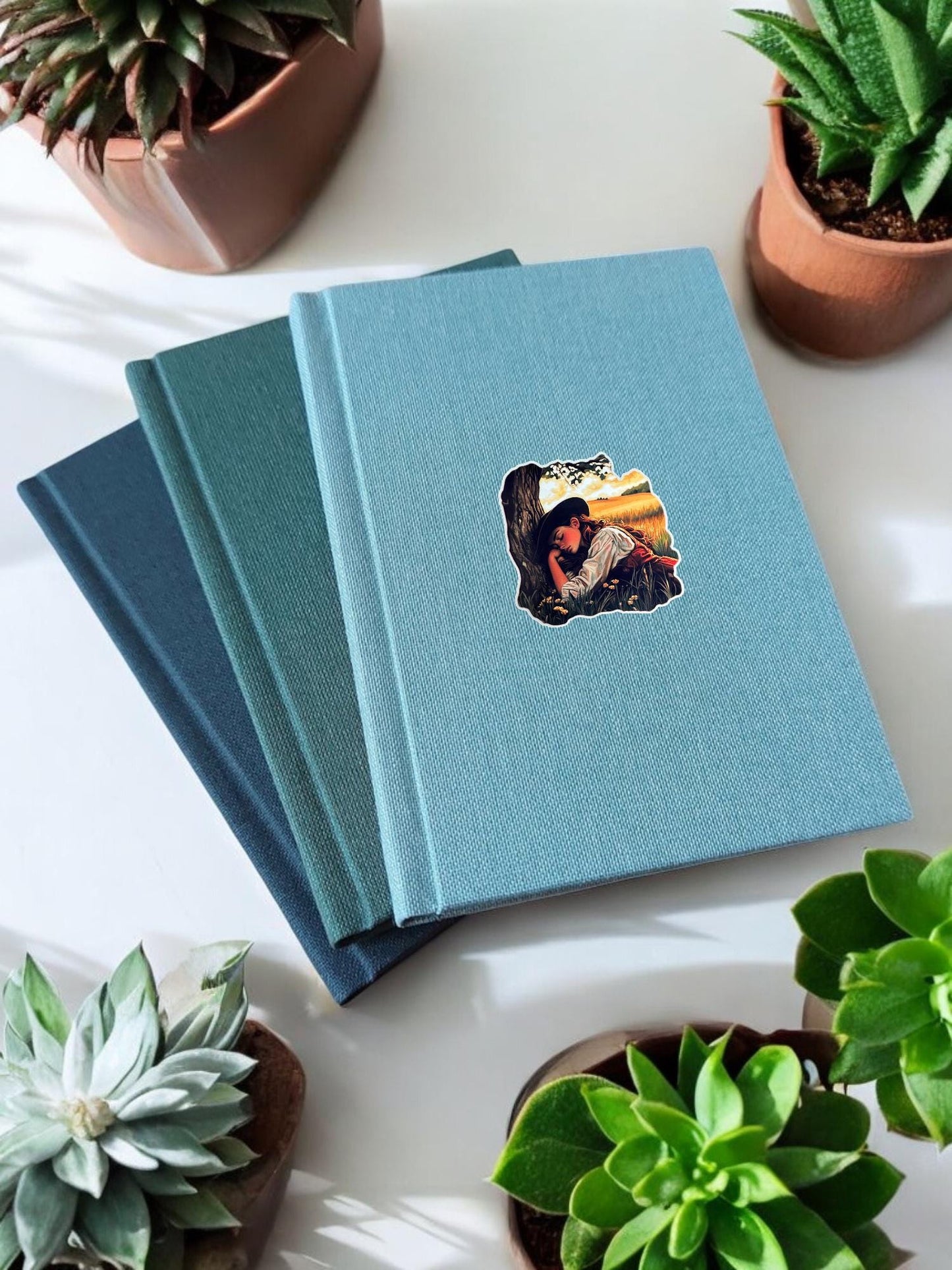 Dreamy Landscape Sticker | Boho Nature Art | Vintage Inspired Waterproof Vinyl Decal