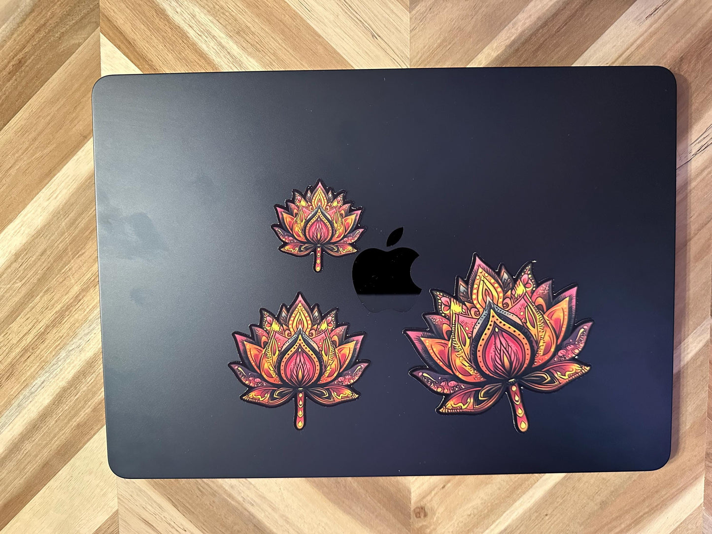 Mandala Lotus Flower Sticker: Vibrant Boho Decal