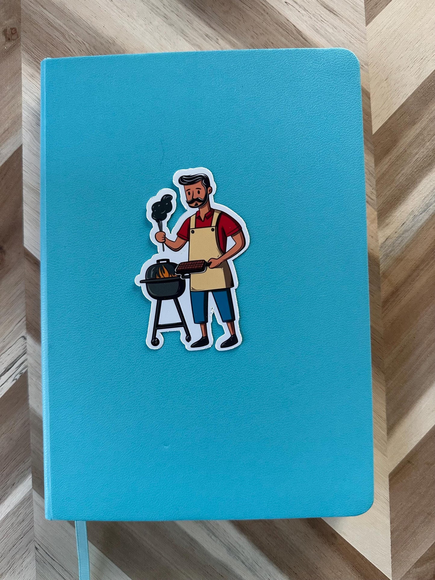 Grill Master Dad Sticker | Ultimate Father's Day Gift for BBQ Loving Dads! | Beared Grill Dad | Backyard Grill Master | BBQ Enthusiast