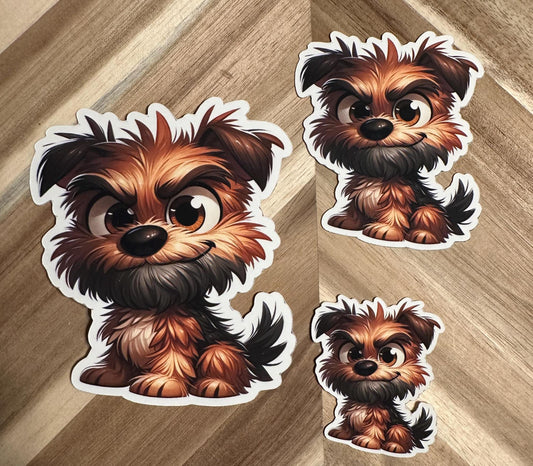 Terrier Troublemaker | Feisty Terrier Puppy Sticker