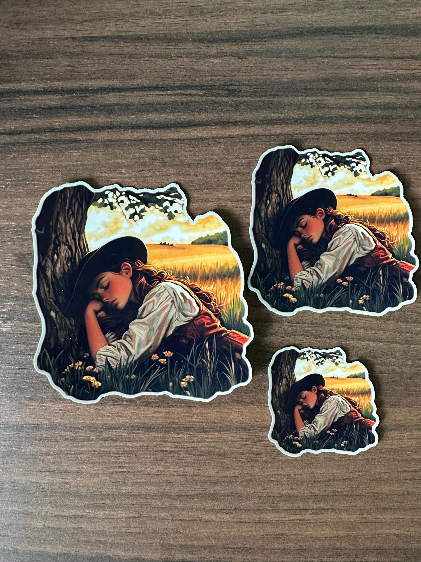 Dreamy Landscape Sticker | Boho Nature Art | Vintage Inspired Waterproof Vinyl Decal