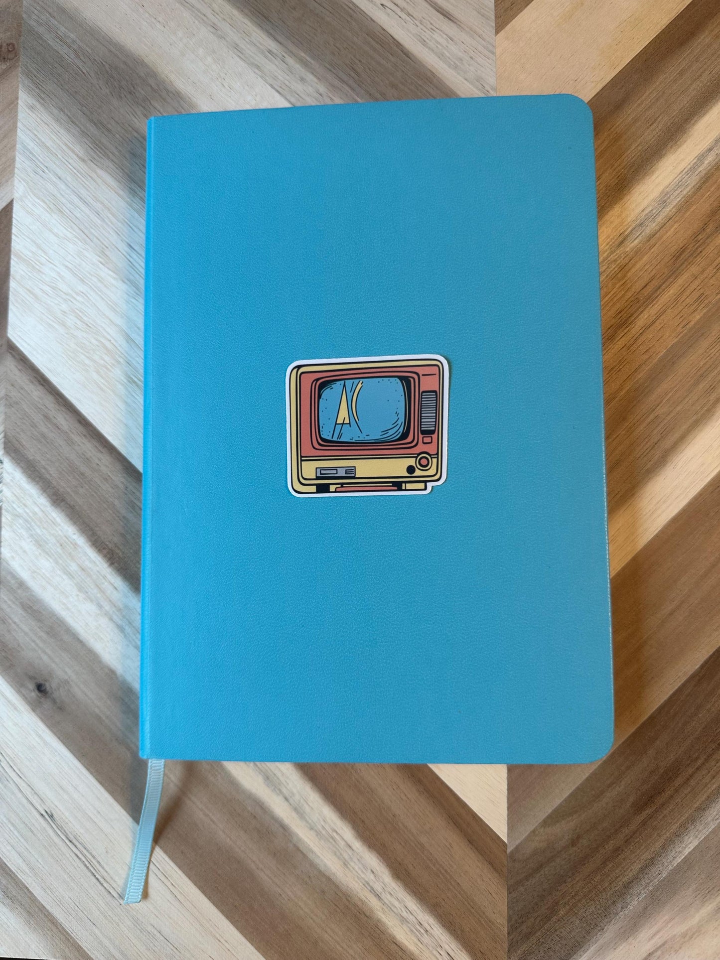 Retro TV Sticker: Mid-Century Television Vinyl Decal