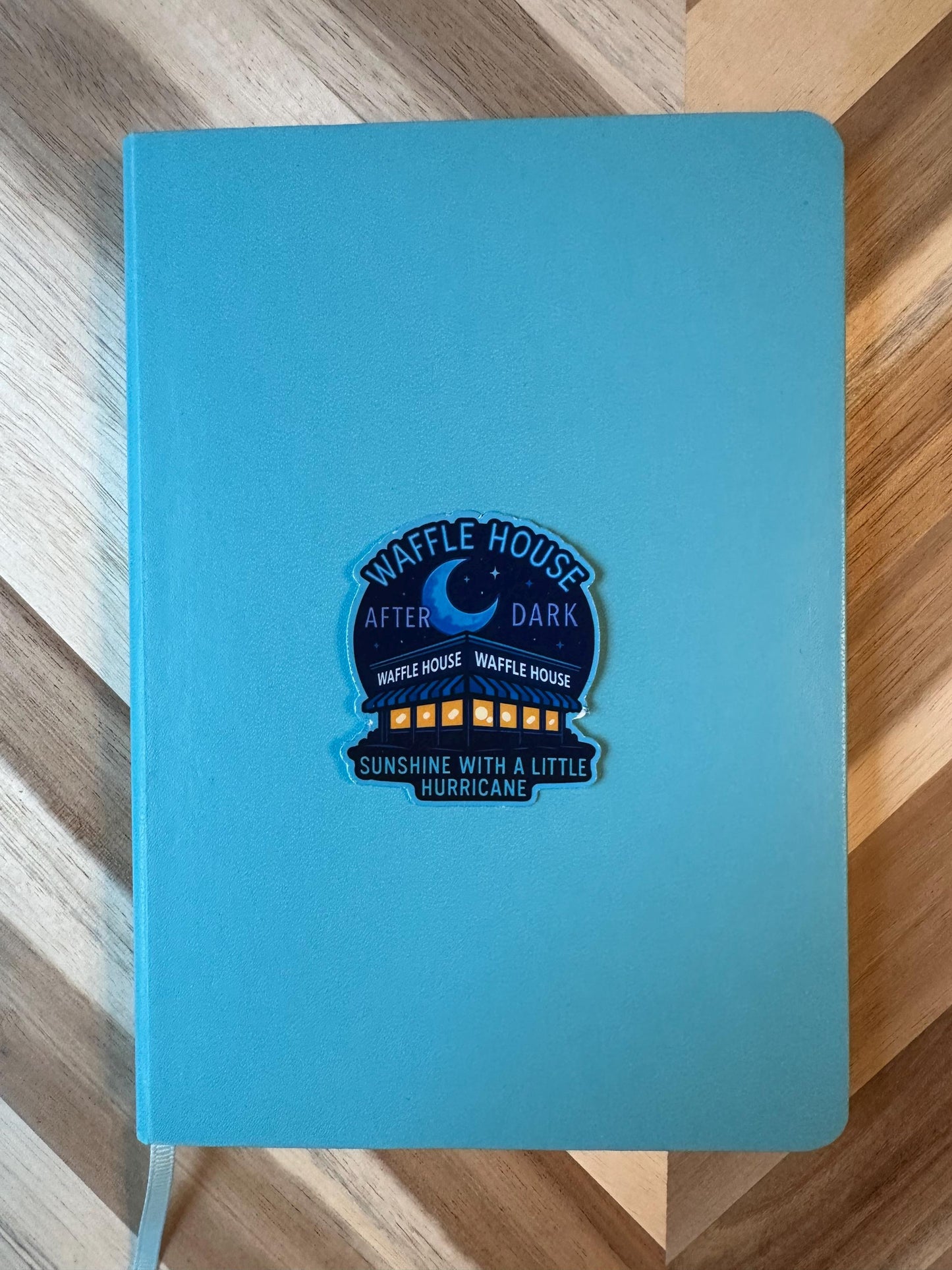 Waffle House After Dark Sticker: Blue Moon Diner Vinyl Decal