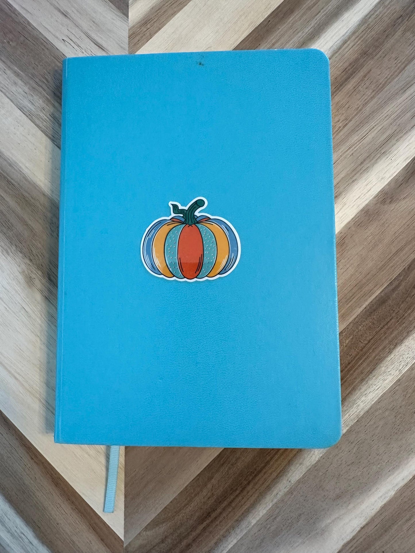 Colorful Fall Pumpkin Sticker - Boho Autumn Pumpkin Vinyl Sticker Set