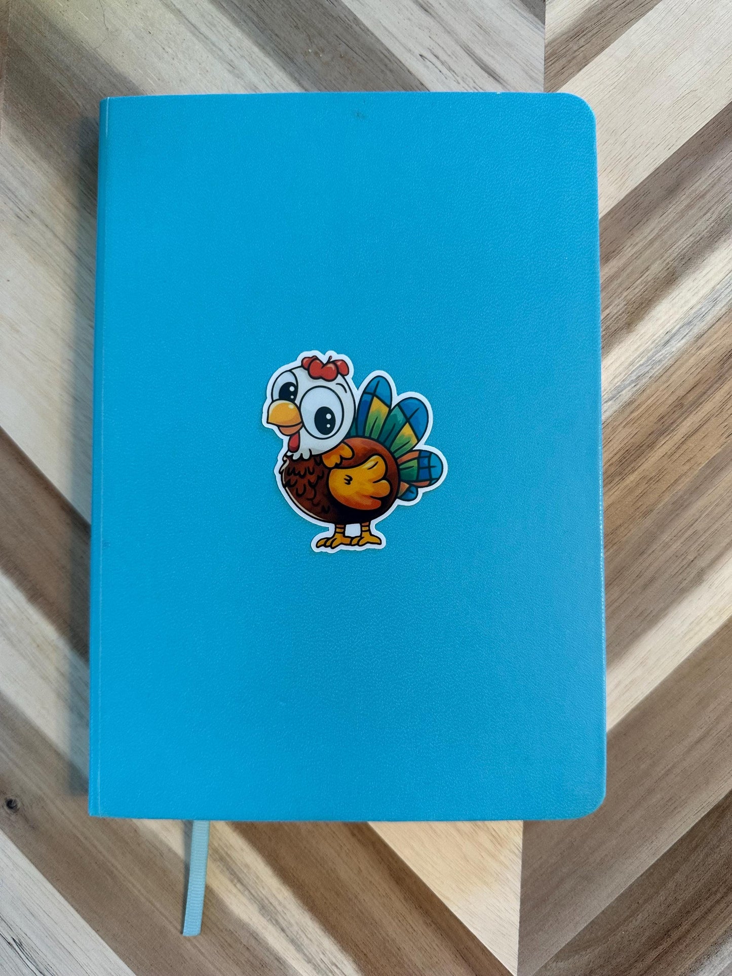 Cute Thanksgiving Turkey Sticker - Funny Turkey Vinyl Sticker