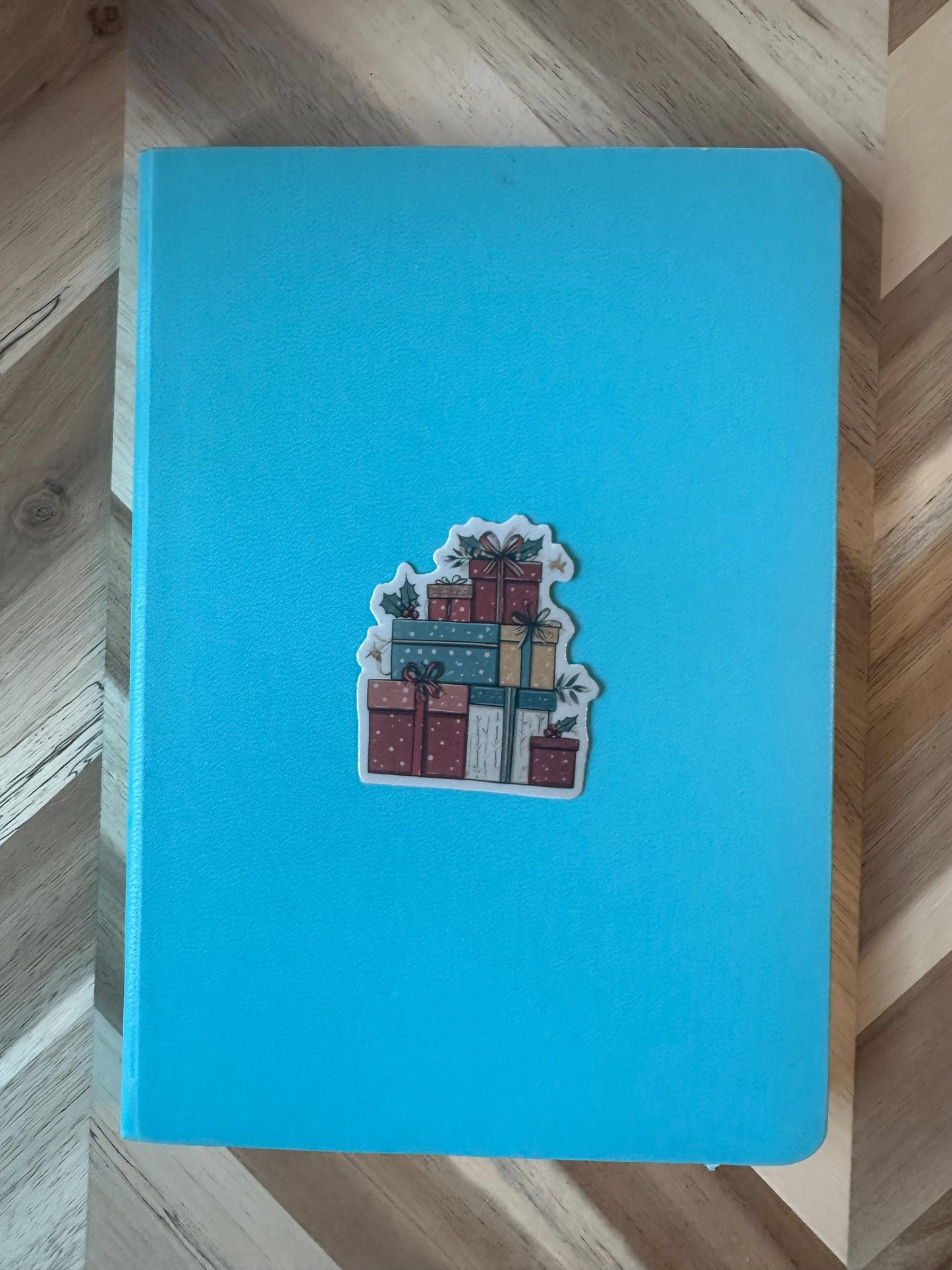 Christmas Presents Sticker | Stacked Gift Boxes Decal | Holiday Gifts Vinyl Sticker | Xmas Wrapped Presents