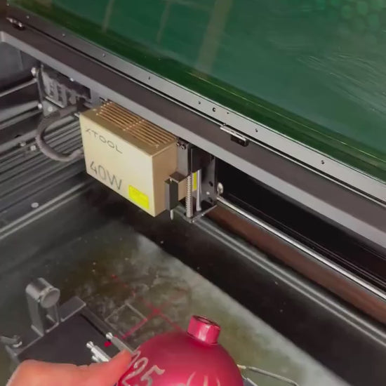 Personalized Christmas Ornament with Wooden Display Stand | Custom 3" Ball Ornament & Tree Holder | Holiday Decor Gift Set